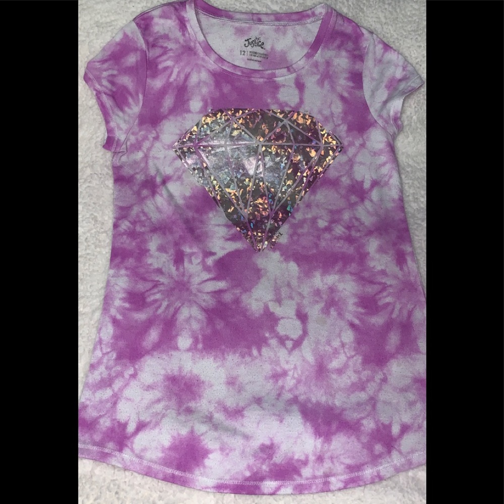 GIRLS 💎 Purple tie dye shirt